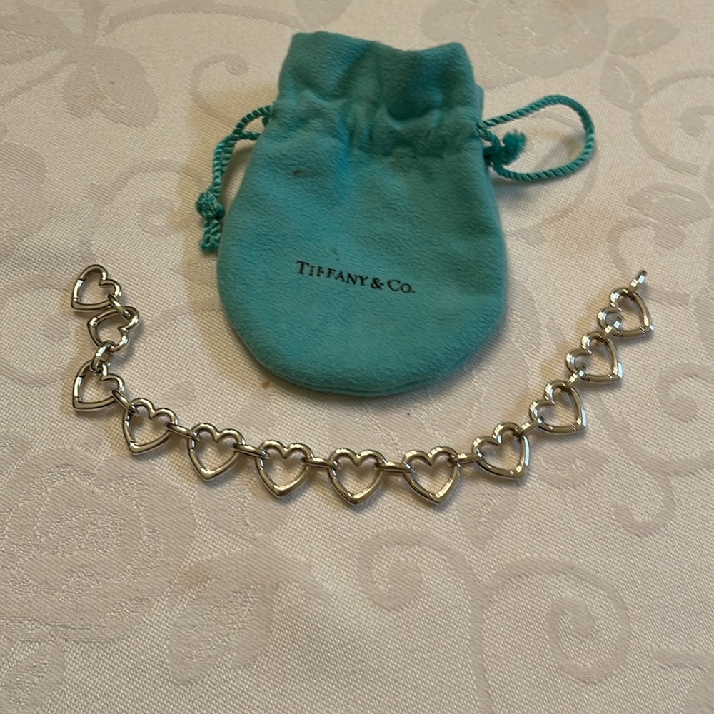 Tiffany & Co. Sterling Silver heart bracelet